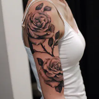 Die Bedeutung eines 3 roten Rosen Arm Tattoos