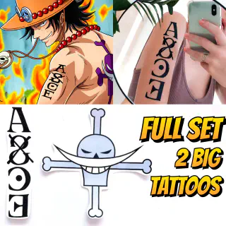 Ace One Piece Arm Tattoo