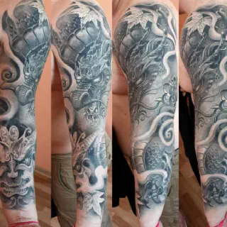 Drachen Innerer Arm Tattoo: Bedeutungen und Designs
